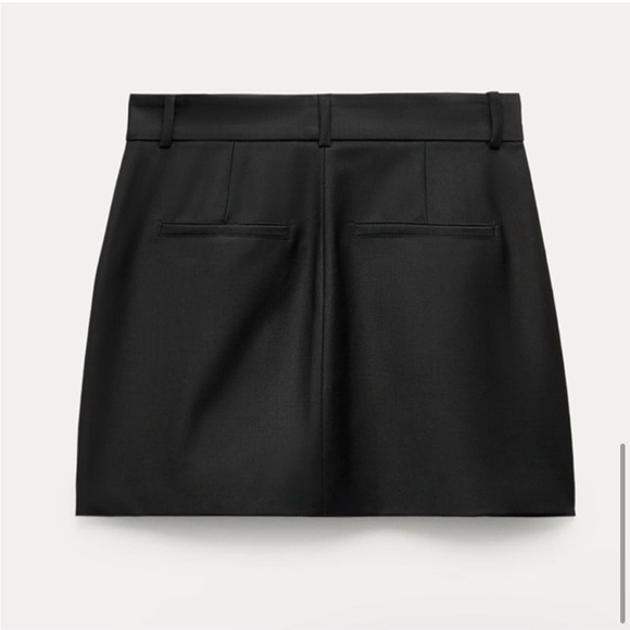 ZARA WOOL BLEND MINI SKIRT ZW COLLECTION XS BLACK 9479/301 MENSWEAR FALL WINTER - Picture 8 of 16